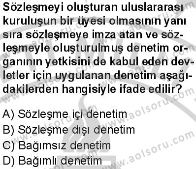 Seçmeli Demokrasi ve İnsan Hakları 2 Dersi 2024-2025 yılı 3. Dönem sınavı 4. Soru