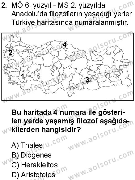 Felsefe 3 Dersi 2025-2026 yılı 1. Dönem sınavı 2. Soru