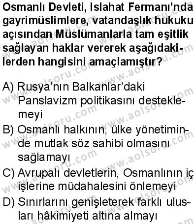 Seçmeli Tarih 2 Dersi 2025-2026 yılı 1. Dönem sınavı 6. Soru