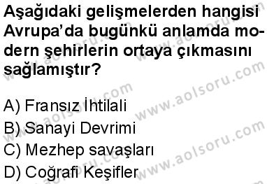 Seçmeli Tarih 2 Dersi 2025-2026 yılı 1. Dönem sınavı 8. Soru