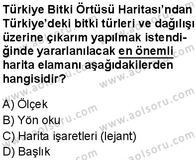 Coğrafya 1 Dersi 2025-2026 yılı 1. Dönem sınavı 2. Soru