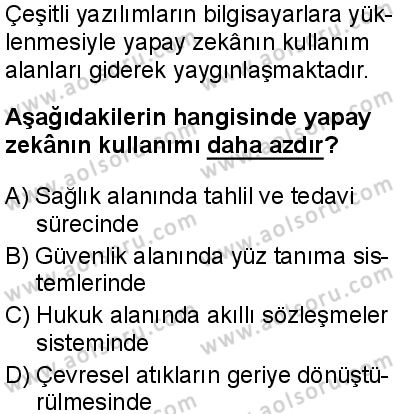 Seçmeli Coğrafya 3 Dersi 2025-2026 yılı 1. Dönem sınavı 6. Soru
