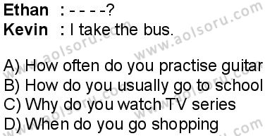 İngilizce 1 Dersi 2025-2026 yılı 1. Dönem sınavı 4. Soru