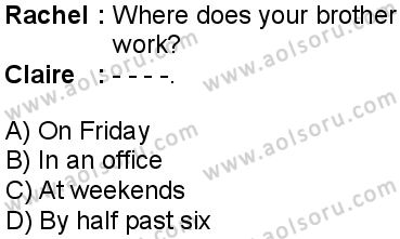 İngilizce 1 Dersi 2025-2026 yılı 1. Dönem sınavı 8. Soru