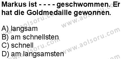 Almanca 5 Dersi 2025-2026 yılı 1. Dönem sınavı 3. Soru