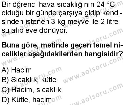 Fizik 1 Dersi 2025-2026 yılı 1. Dönem sınavı 4. Soru