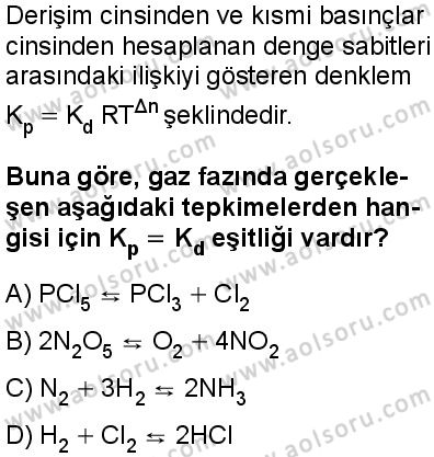 Seçmeli Kimya 2 Dersi 2025-2026 yılı 1. Dönem sınavı 7. Soru