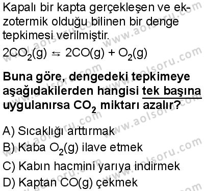 Seçmeli Kimya 2 Dersi 2025-2026 yılı 1. Dönem sınavı 8. Soru