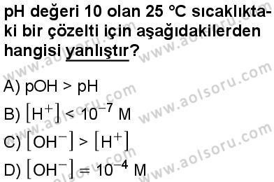 Seçmeli Kimya 2 Dersi 2025-2026 yılı 1. Dönem sınavı 9. Soru