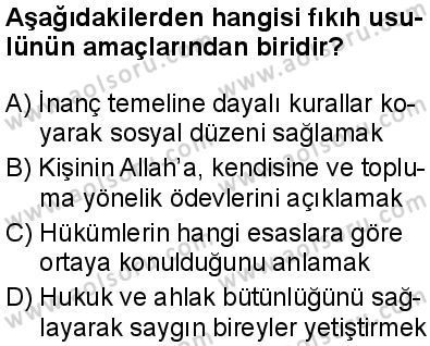Fıkıh 1 Dersi 2025-2026 yılı 1. Dönem sınavı 1. Soru