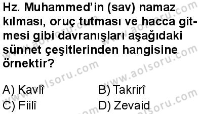 Seçmeli Peygamberimizin Hayatı 7 Dersi 2025-2026 yılı 1. Dönem sınavı 10. Soru