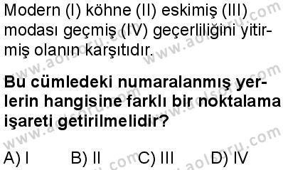 Türk Dili ve Edebiyatı 8 Dersi 2025-2026 yılı 1. Dönem sınavı 6. Soru