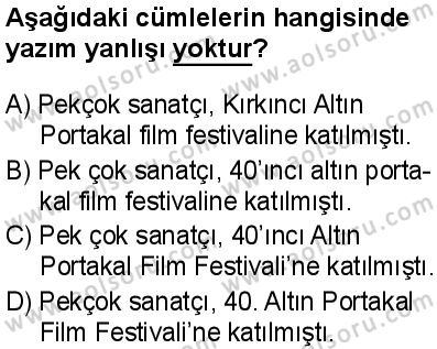 Seçmeli Türk Dili ve Edebiyatı 3 Dersi 2025-2026 yılı 1. Dönem sınavı 10. Soru