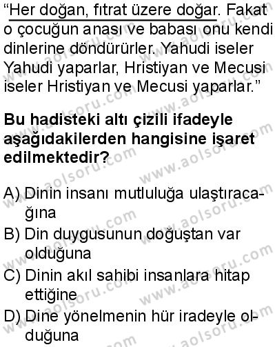 Akaid 1 Dersi 2025-2026 yılı 1. Dönem sınavı 1. Soru