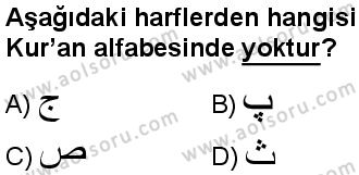 Osmanlı Türkçesi 1 Dersi 2025-2026 yılı 1. Dönem sınavı 1. Soru