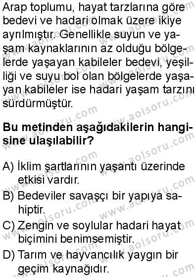 Siyer 1 Dersi 2025-2026 yılı 1. Dönem sınavı 4. Soru