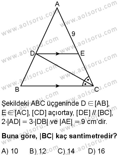 Matematik 2 Dersi 2025-2026 yılı 1. Dönem sınavı 3. Soru