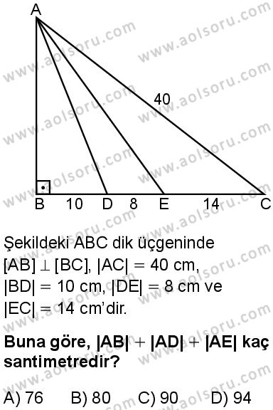Matematik 2 Dersi 2025-2026 yılı 1. Dönem sınavı 4. Soru