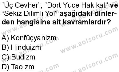 Din Kültürü ve Ahlak Bilgisi 8 Dersi 2025-2026 yılı 1. Dönem sınavı 8. Soru