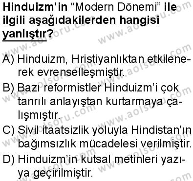 Din Kültürü ve Ahlak Bilgisi 8 Dersi 2025-2026 yılı 1. Dönem sınavı 9. Soru