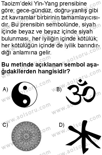 Din Kültürü ve Ahlak Bilgisi 8 Dersi 2025-2026 yılı 1. Dönem sınavı 10. Soru