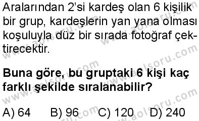 Matematik 4 Dersi 2025-2026 yılı 1. Dönem sınavı 5. Soru