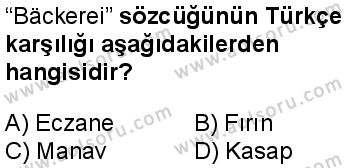 Almanca 2 Dersi 2025-2026 yılı 1. Dönem sınavı 10. Soru