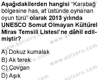 Seçmeli Ortak Türk Tarihi 2 Dersi 2025-2026 yılı 1. Dönem sınavı 10. Soru