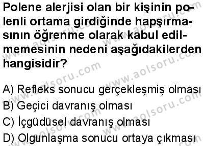Seçmeli Psikoloji 2 Dersi 2025-2026 yılı 1. Dönem sınavı 2. Soru