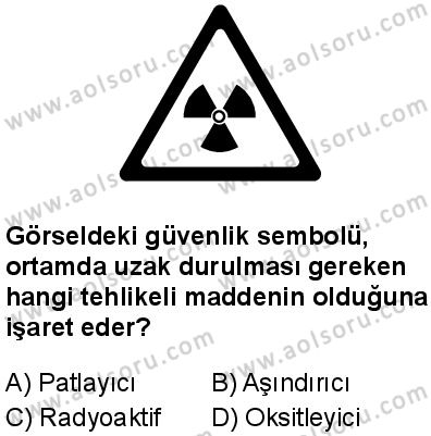 Sağlık Bilgisi ve Trafik Kültürü 1 Dersi 2025-2026 yılı 1. Dönem sınavı 1. Soru