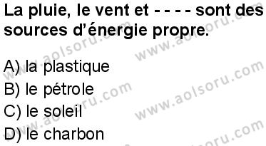 Fransızca 4 Dersi 2025-2026 yılı 1. Dönem sınavı 3. Soru
