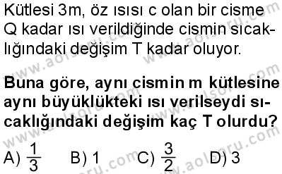 Fizik 2 Dersi 2025-2026 yılı 1. Dönem sınavı 8. Soru