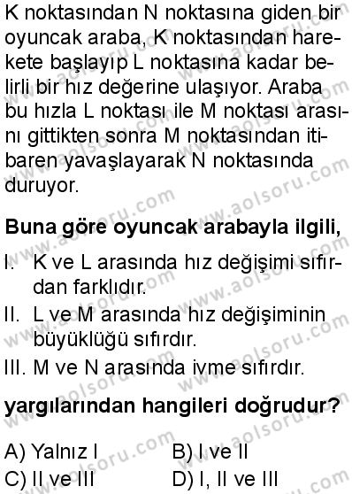 Fizik 3 Dersi 2025-2026 yılı 1. Dönem sınavı 2. Soru