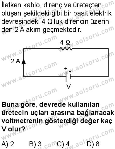 Fizik 4 Dersi 2025-2026 yılı 1. Dönem sınavı 2. Soru