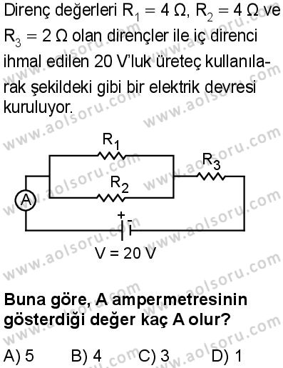 Fizik 4 Dersi 2025-2026 yılı 1. Dönem sınavı 3. Soru