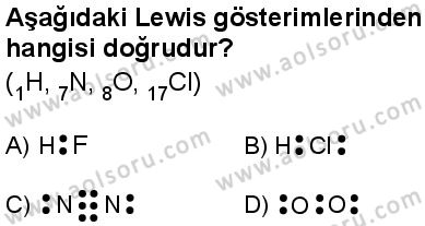 Kimya 1 Dersi 2025-2026 yılı 1. Dönem sınavı 10. Soru