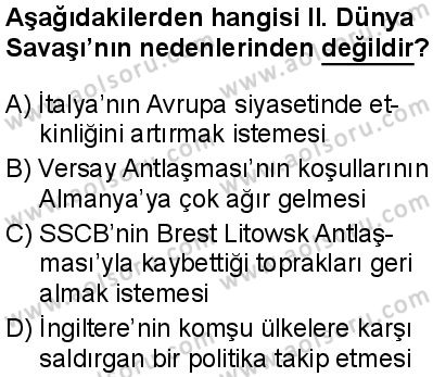 Seçmeli Çağdaş Türk ve Dünyası Tarihi 1 Dersi 2025-2026 yılı 1. Dönem sınavı 4. Soru
