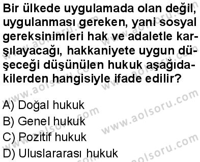Seçmeli Demokrasi ve İnsan Hakları 1 Dersi 2025-2026 yılı 1. Dönem sınavı 2. Soru