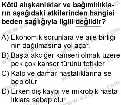 Temel Dini Bilgiler 2 Dersi 2025-2026 yılı 1. Dönem sınavı 10. Soru