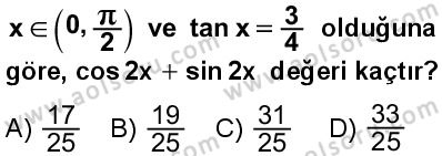 Seçmeli Matematik 3 Dersi 2025-2026 yılı 1. Dönem sınavı 7. Soru