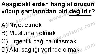 Fıkıh 2 Dersi 2025-2026 yılı 1. Dönem sınavı 2. Soru