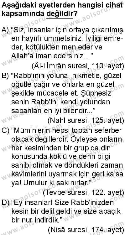 Fıkıh 2 Dersi 2025-2026 yılı 1. Dönem sınavı 6. Soru
