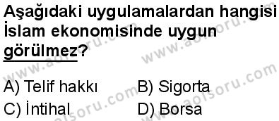 Fıkıh 2 Dersi 2025-2026 yılı 1. Dönem sınavı 8. Soru
