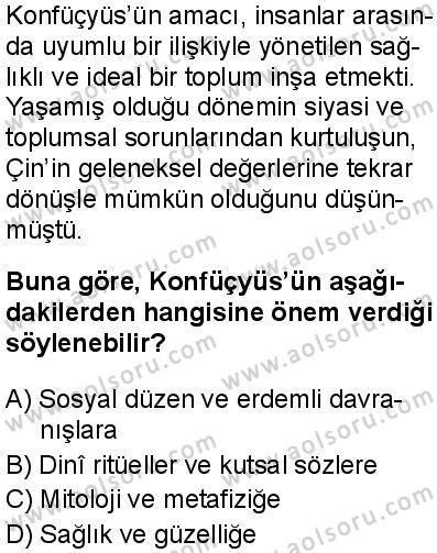 Dinler Tarihi 2 Dersi 2025-2026 yılı 1. Dönem sınavı 4. Soru