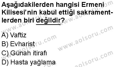 Dinler Tarihi 2 Dersi 2025-2026 yılı 1. Dönem sınavı 7. Soru