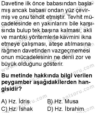 Akaid 2 Dersi 2025-2026 yılı 1. Dönem sınavı 3. Soru