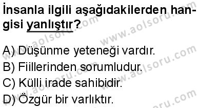 Akaid 2 Dersi 2025-2026 yılı 1. Dönem sınavı 10. Soru