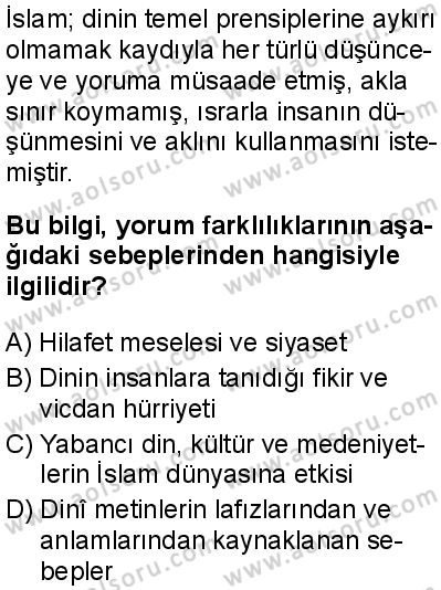 Kelam 2 Dersi 2025-2026 yılı 1. Dönem sınavı 1. Soru