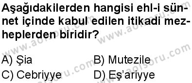 Kelam 2 Dersi 2025-2026 yılı 1. Dönem sınavı 2. Soru