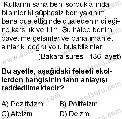 Kelam 2 Dersi 2025-2026 yılı 1. Dönem sınavı 6. Soru